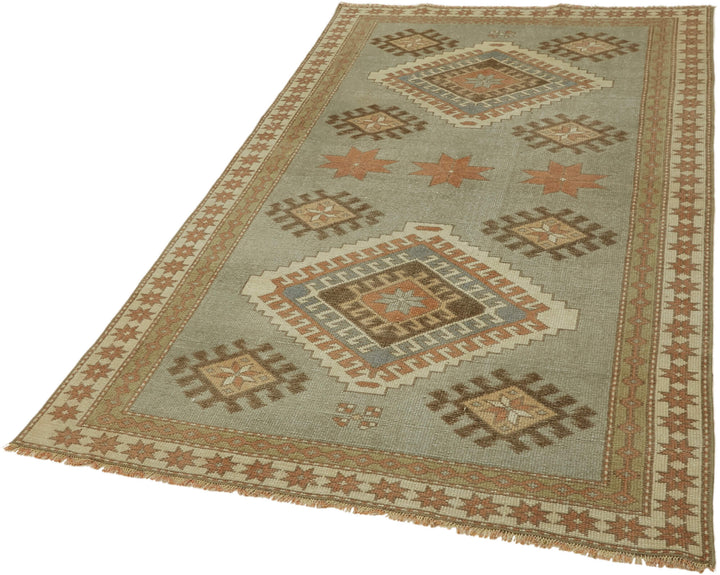 4x7 Blue Anatolian Runner Rug - 43654