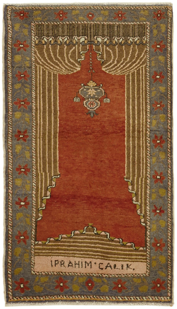 2x4 Red Anatolian Rug - 43752