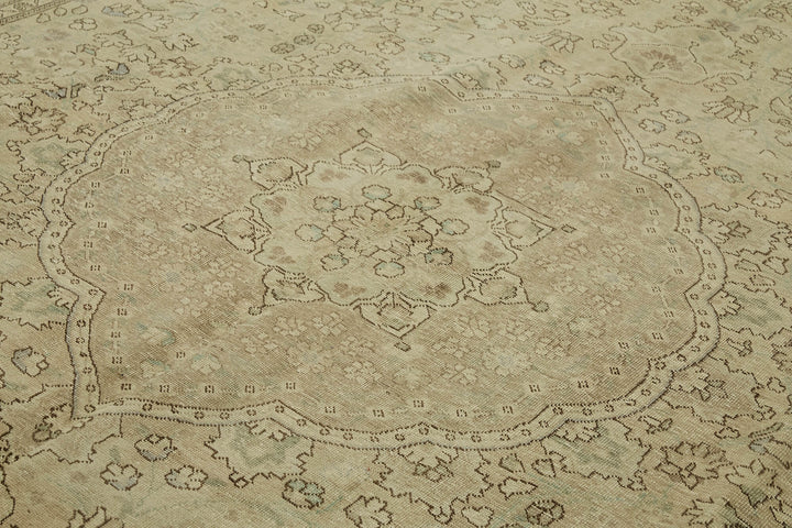 10x13 Beige Vintage Large Area Rug - 43944