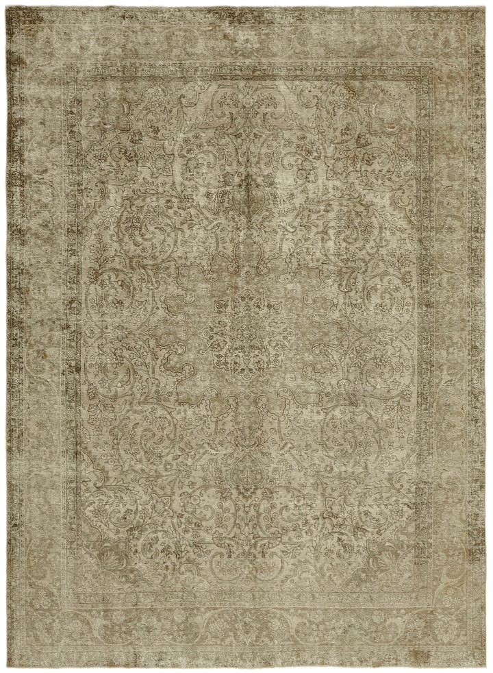9x12 Beige Vintage Large Area Rug - 43945