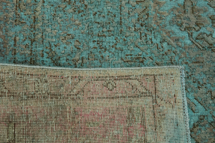 10x13 Turquoise Overdyed Large Area Rug - 43983