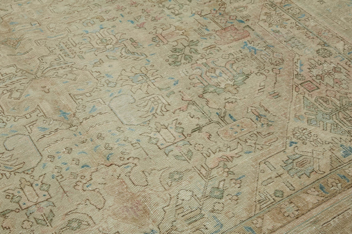 10x13 Beige Vintage Large Area Rug - 43987
