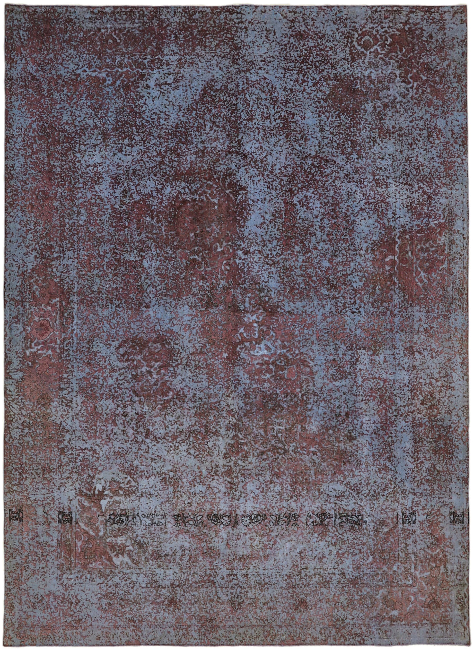 10x13 Purple Overdyed Large Area Rug - 44009