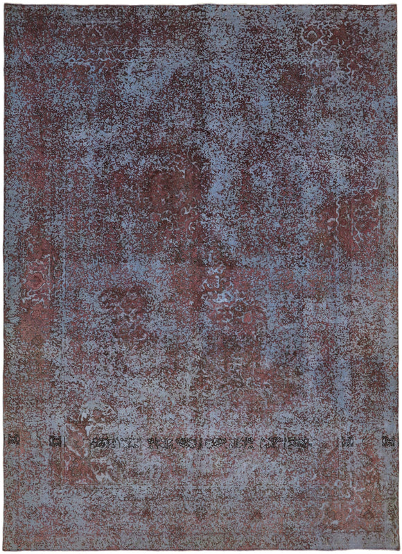 10x13 Purple Overdyed Large Area Rug - 44009