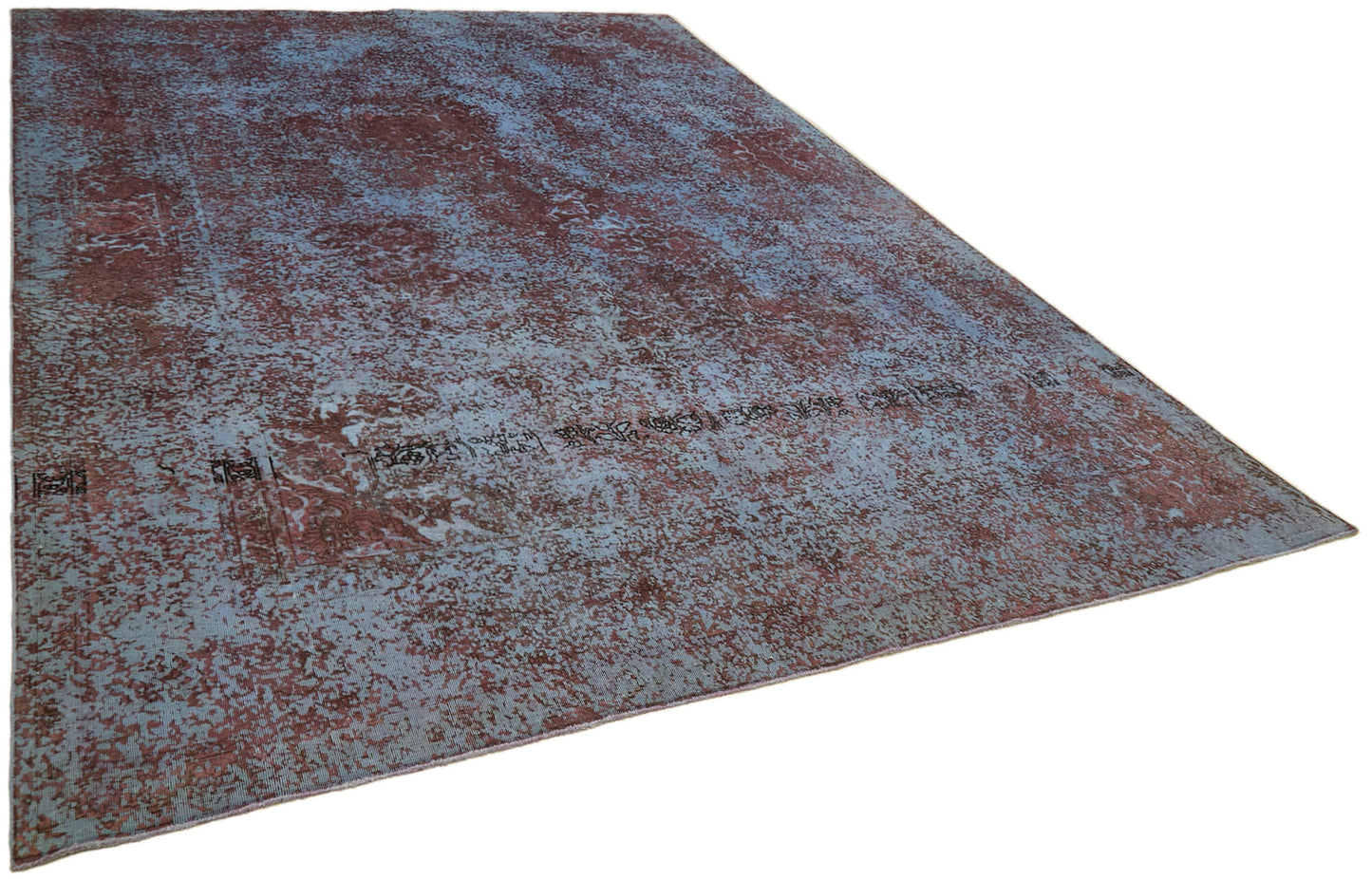 10x13 Purple Overdyed Large Area Rug - 44009