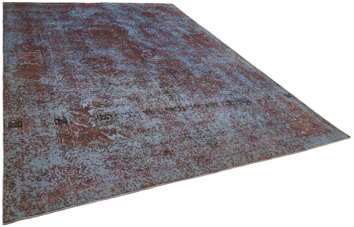 10x13 Purple Overdyed Large Area Rug - 44009