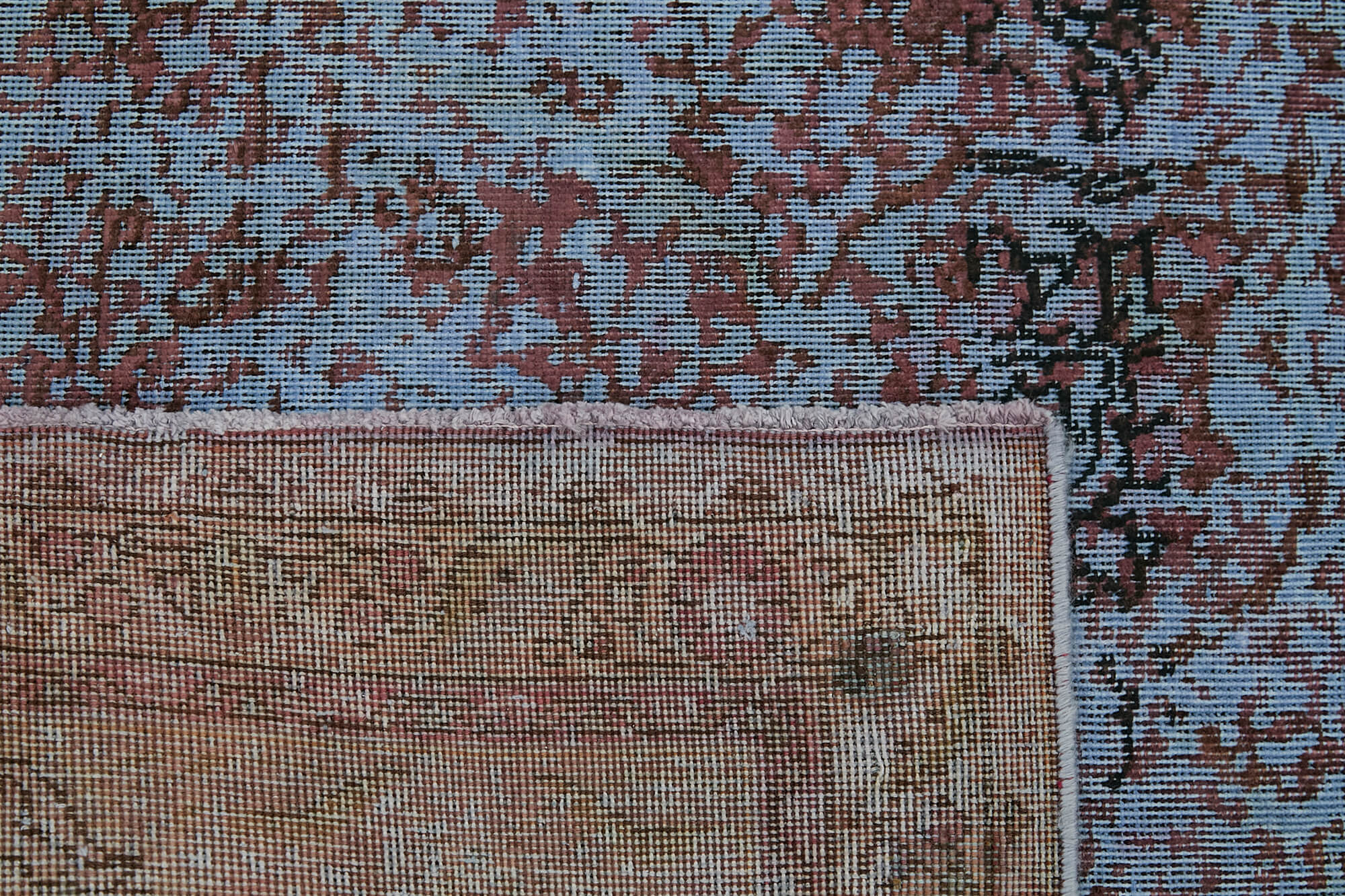 10x13 Purple Overdyed Large Area Rug - 44009
