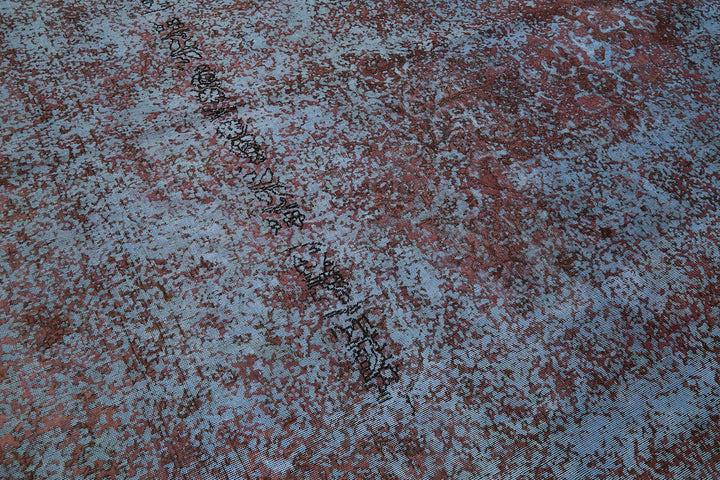 10x13 Purple Overdyed Large Area Rug - 44009