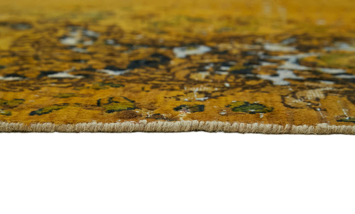 10x13 Yellow Overdyed Large Area Rug - 44011