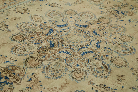 9x12 Beige Vintage Large Area Rug - 44014