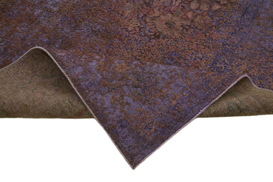 10x13 Purple Overdyed Large Area Rug - 44017