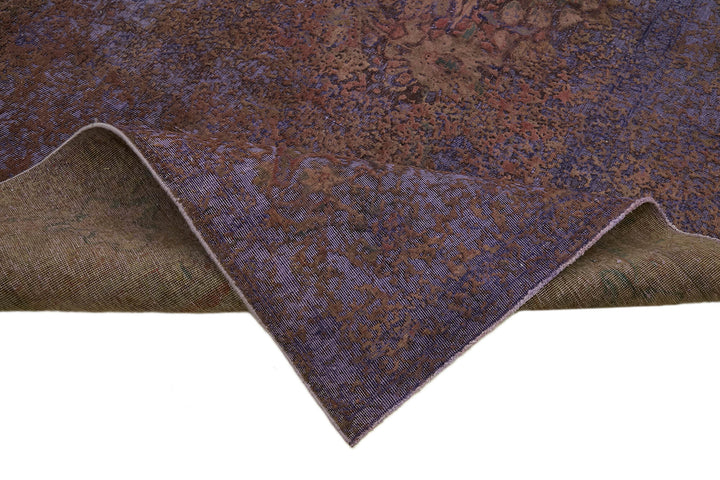 10x13 Purple Overdyed Large Area Rug - 44017