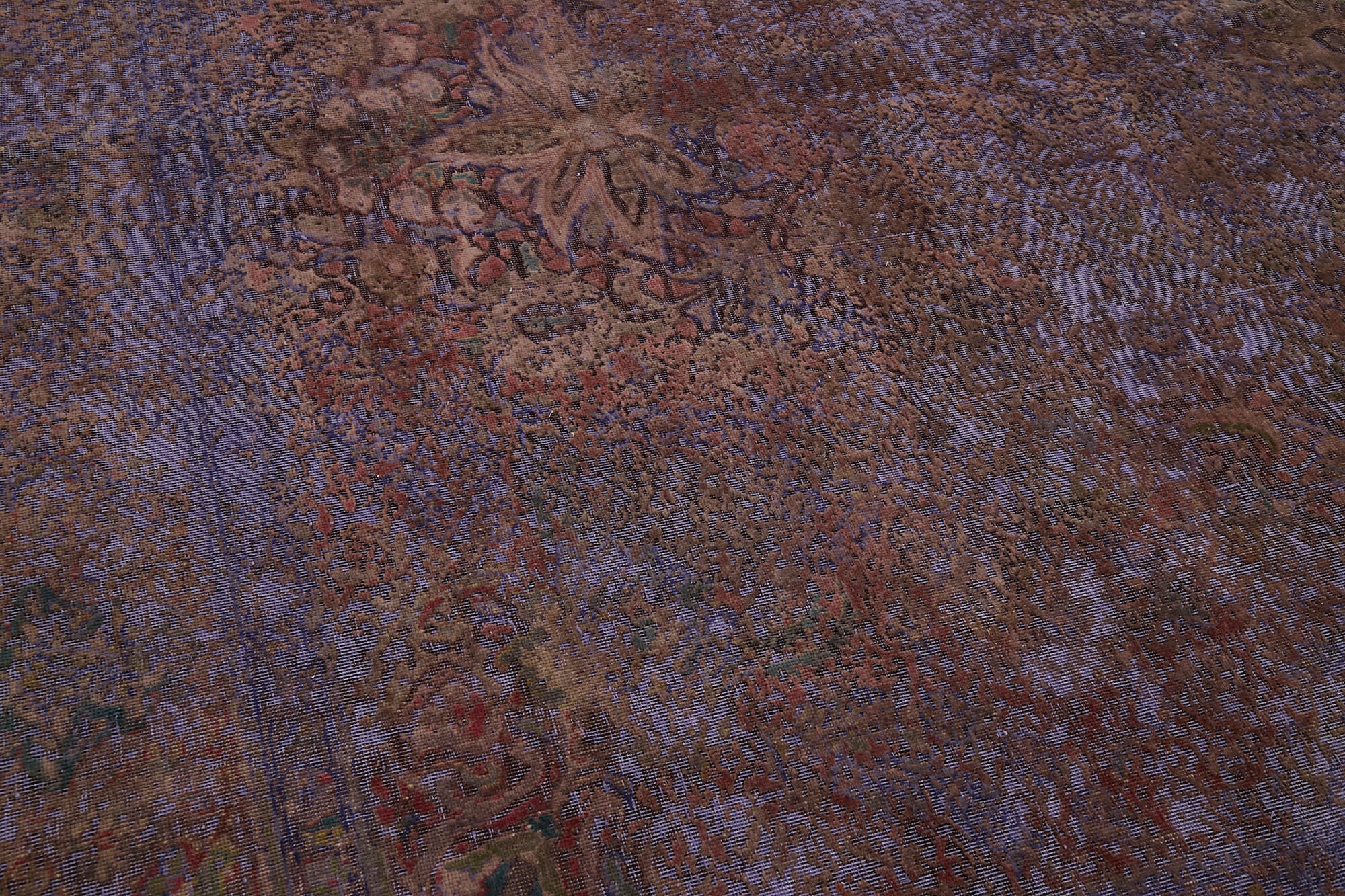 10x13 Purple Overdyed Large Area Rug - 44017