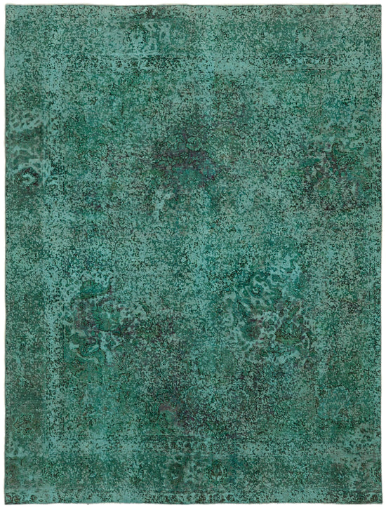 8x10 Turquoise Overdyed Large Area Rug - 44020