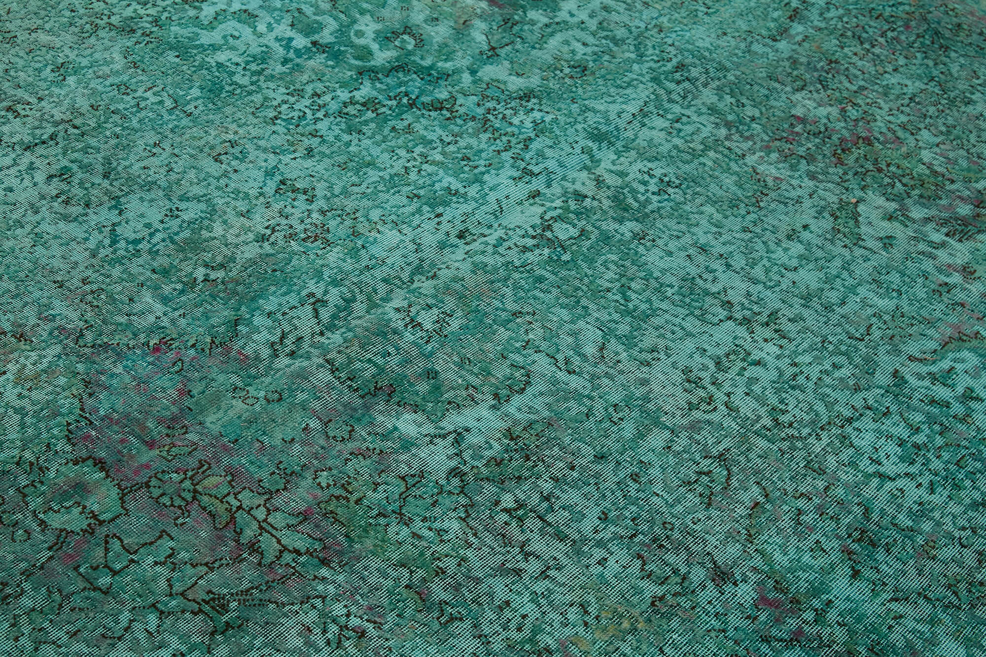 8x10 Turquoise Overdyed Large Area Rug - 44020