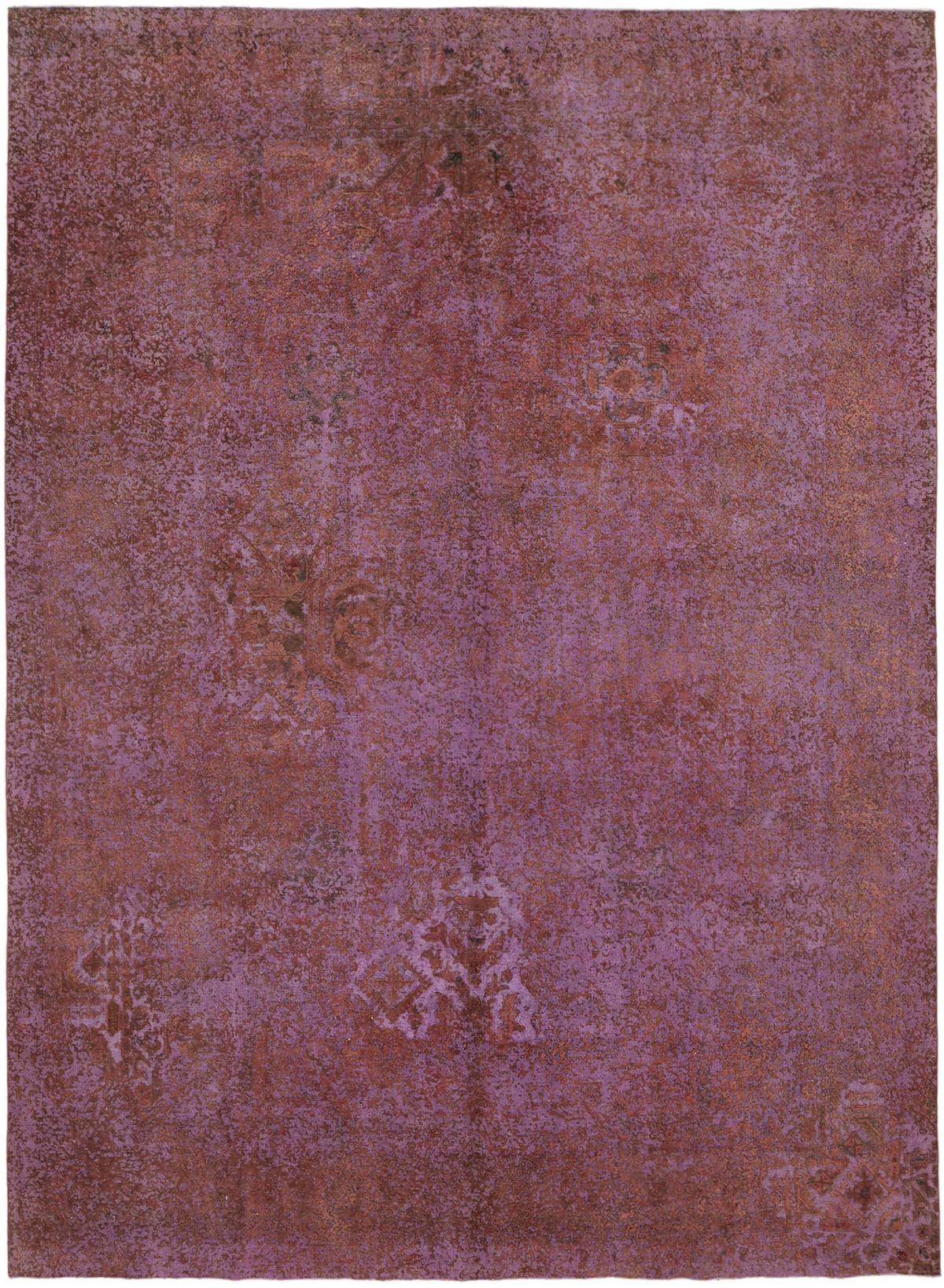 10x13 Purple Overdyed Large Area Rug - 44027