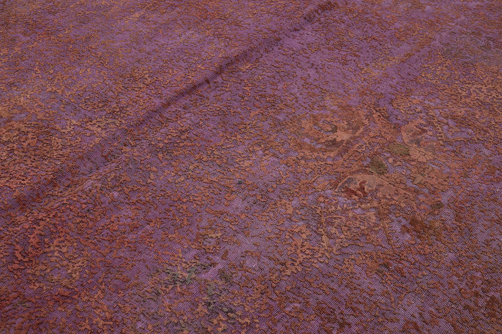 10x13 Purple Overdyed Large Area Rug - 44027