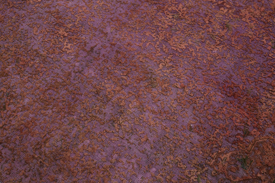 10x13 Purple Overdyed Large Area Rug - 44027