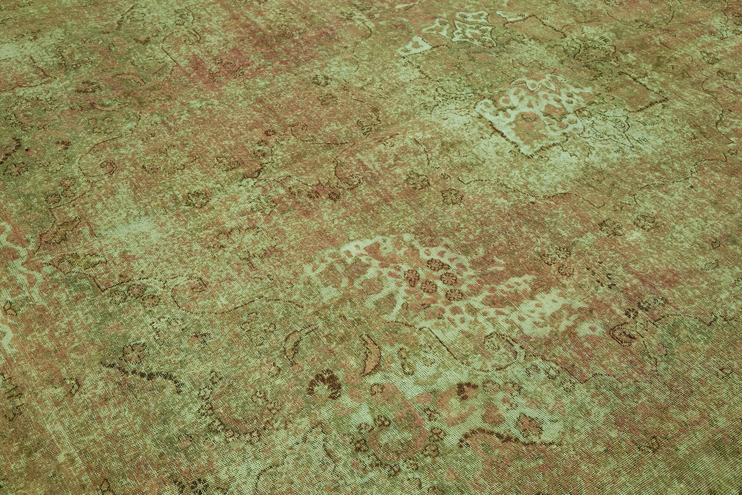 9x13 Green Overdyed Large Area Rug - 44044