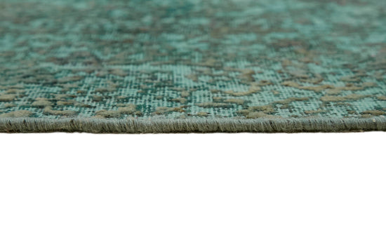 8x11 Turquoise Overdyed Large Area Rug - 44052