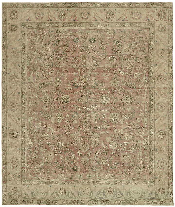 9x11 Beige Vintage Large Area Rug - 44118