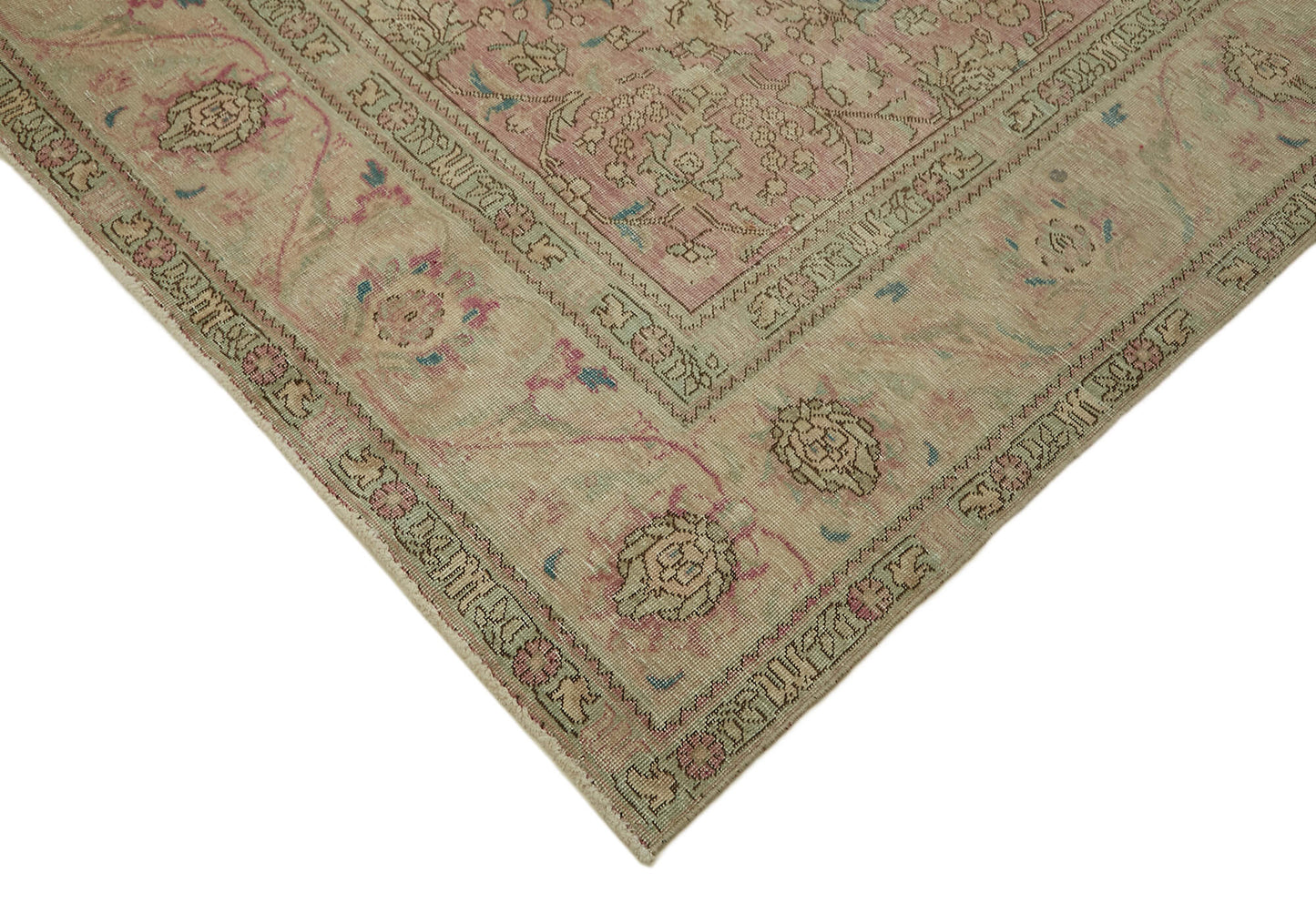 9x11 Beige Vintage Large Area Rug - 44118
