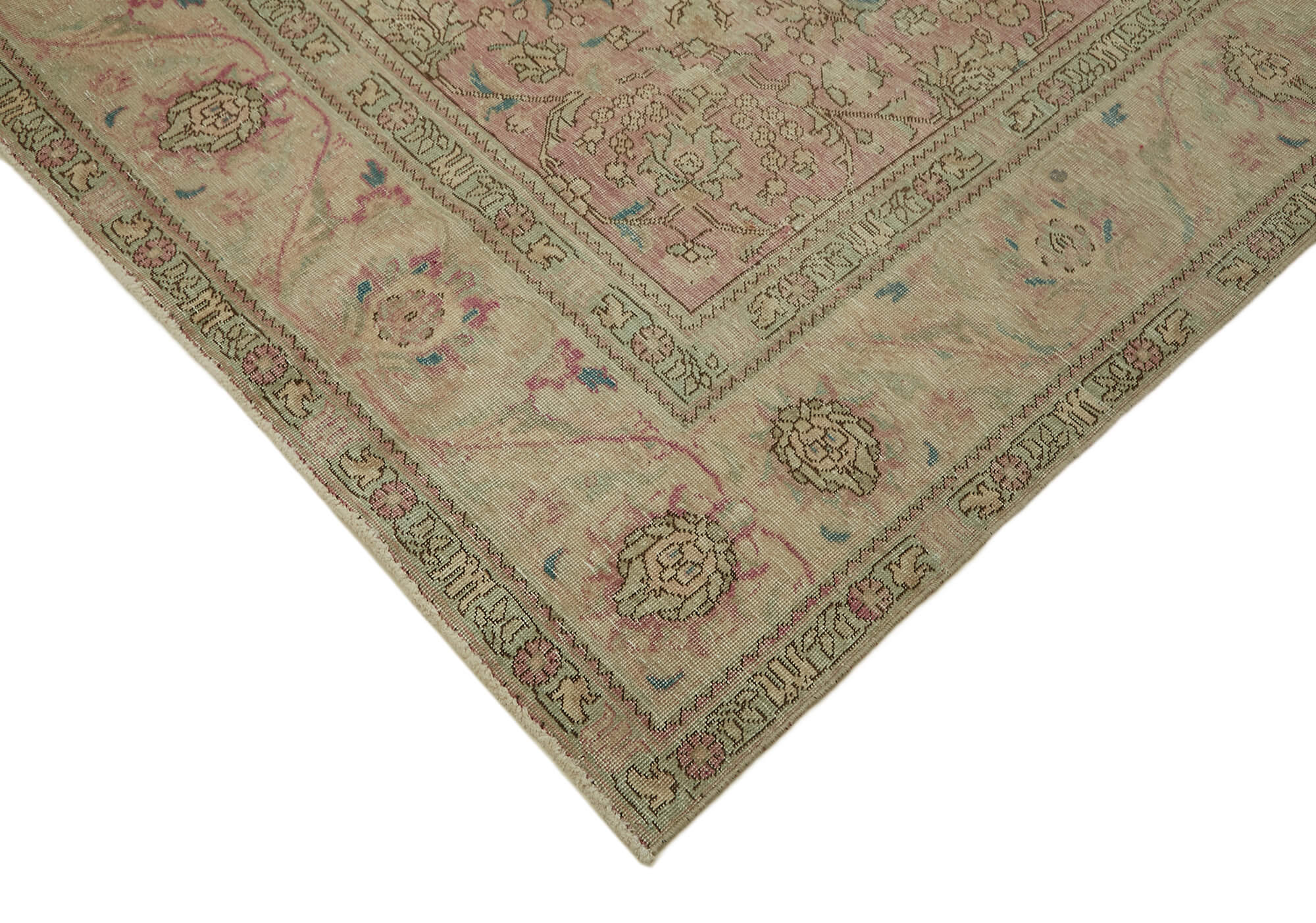 9x11 Beige Vintage Large Area Rug - 44118