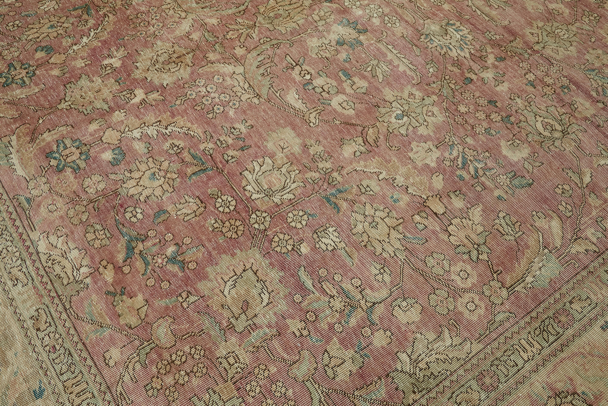 9x11 Beige Vintage Large Area Rug - 44118