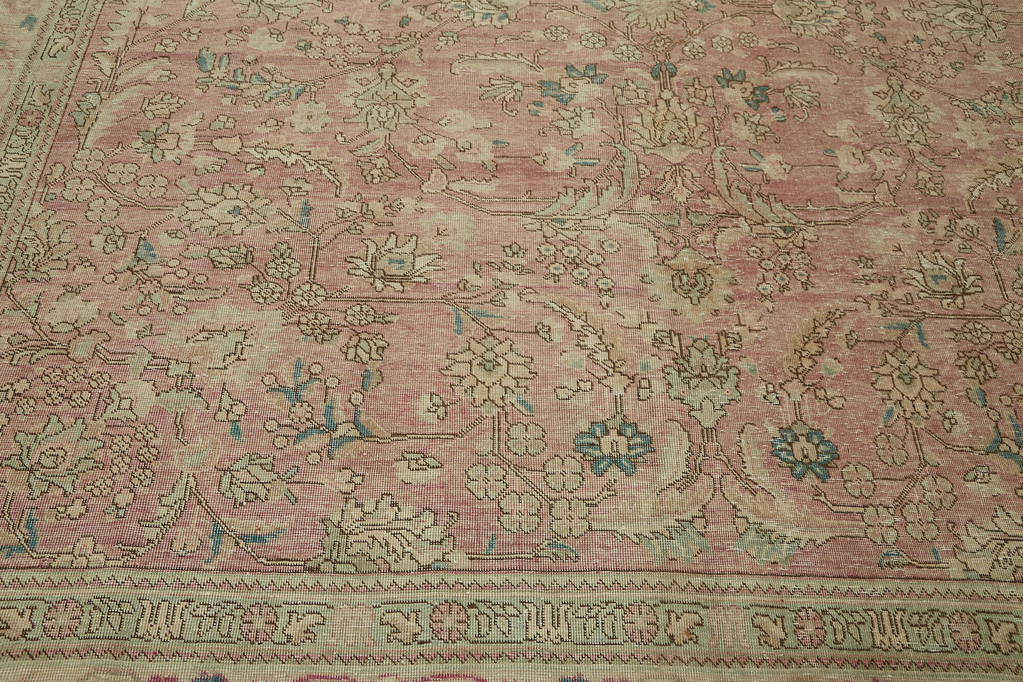 9x11 Beige Vintage Large Area Rug - 44118