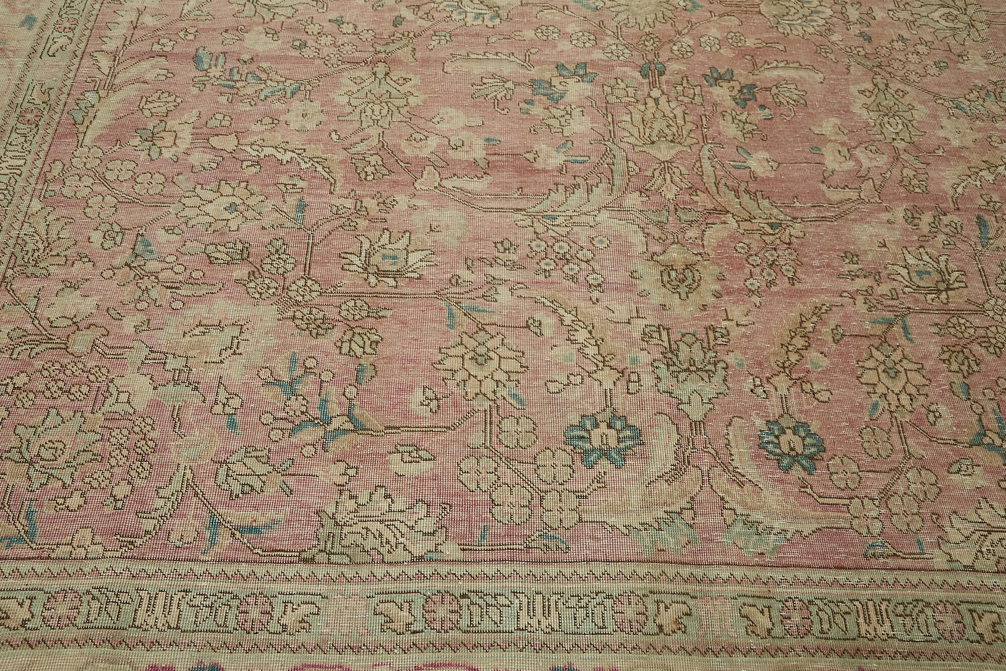 9x11 Beige Vintage Large Area Rug - 44118