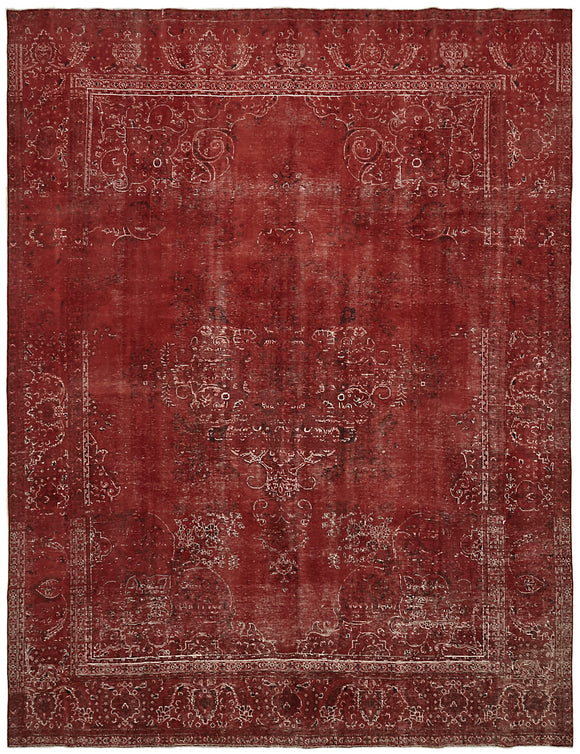 10x13 Red Overdyed Large Area Rug - 44120