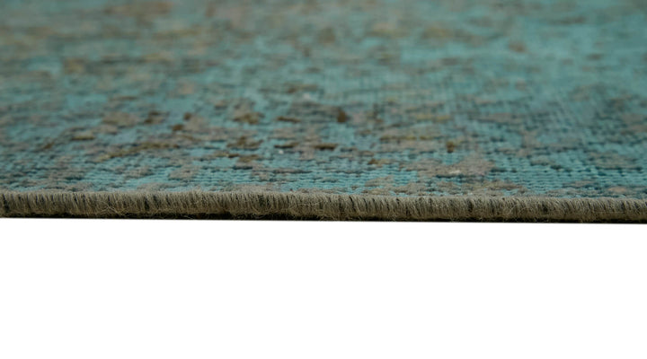 9x12 Turquoise Overdyed Large Area Rug - 44122