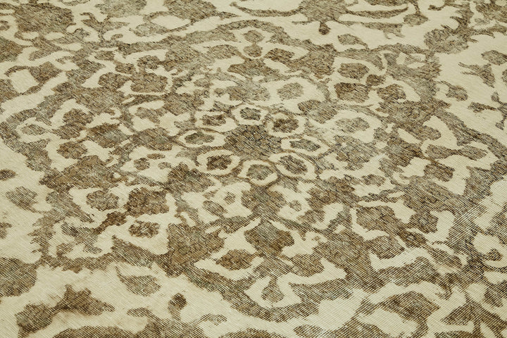10x11 Beige Vintage Large Area Rug - 44131