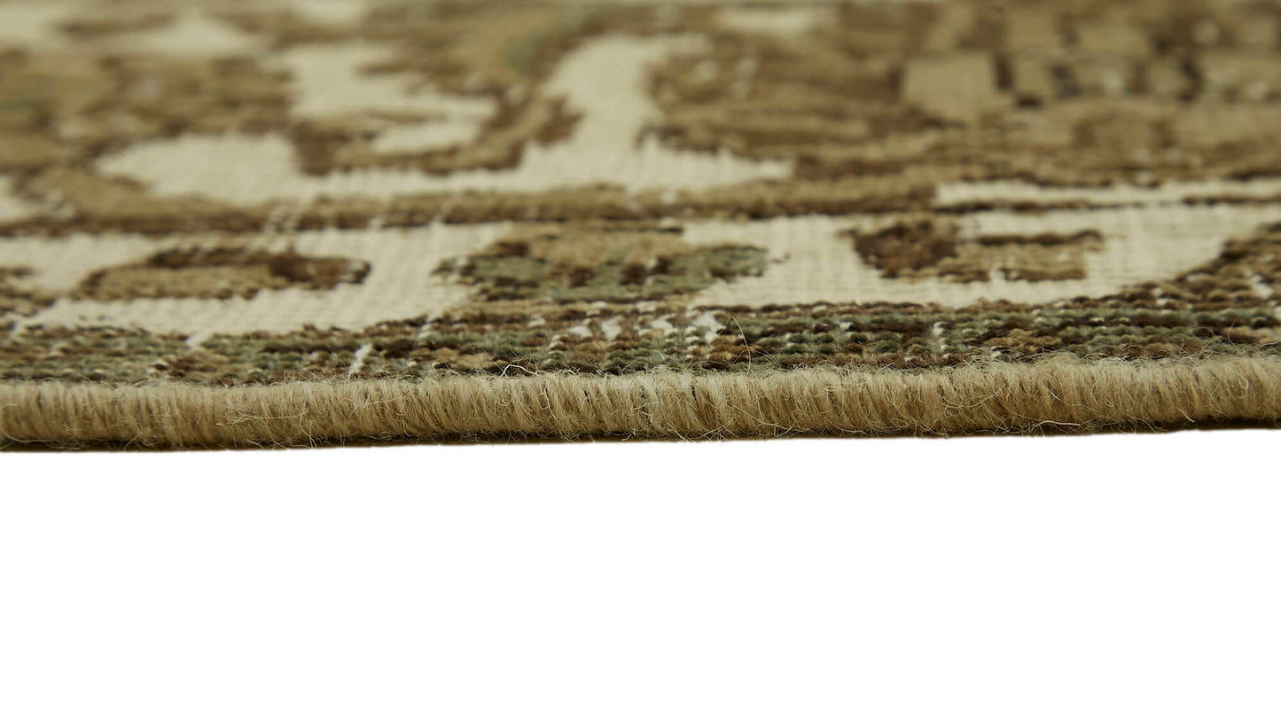 10x11 Beige Vintage Large Area Rug - 44131