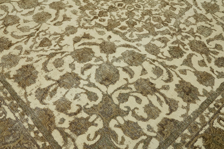 10x11 Beige Vintage Large Area Rug - 44131