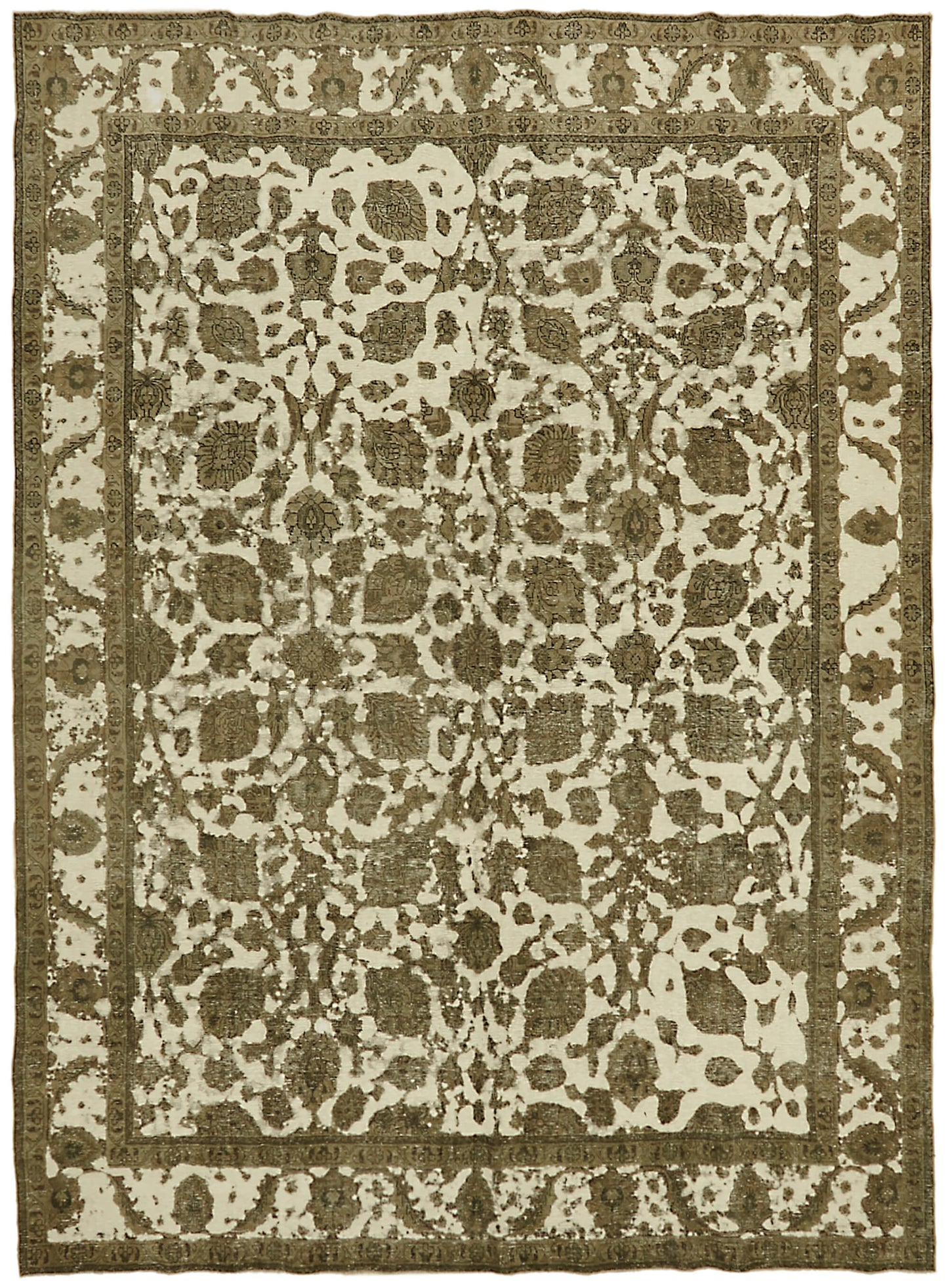 9x13 Beige Vintage Large Area Rug - 44137