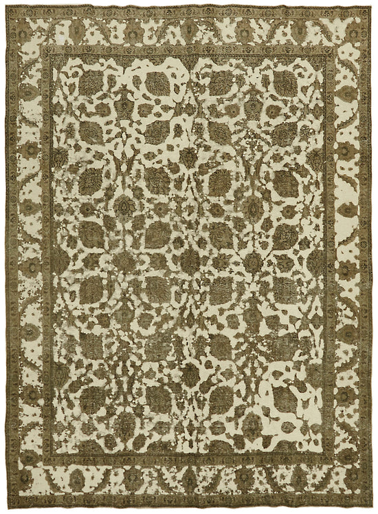 9x13 Beige Vintage Large Area Rug - 44137