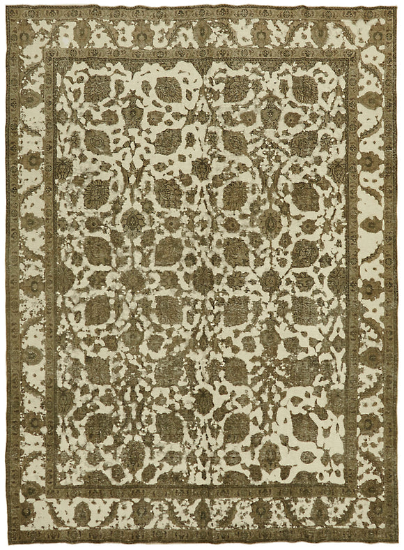 9x13 Beige Vintage Large Area Rug - 44137