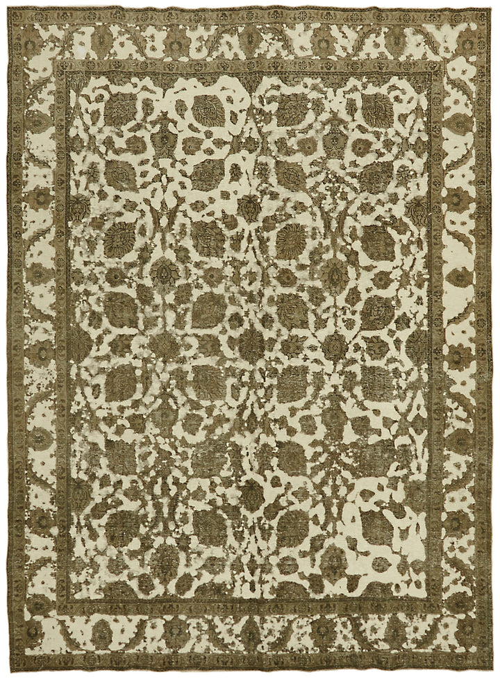 9x13 Beige Vintage Large Area Rug - 44137