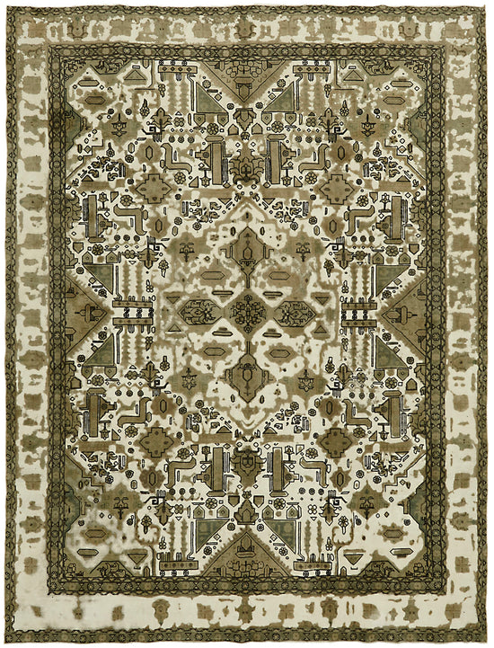 9x12 Beige Vintage Large Area Rug - 44141