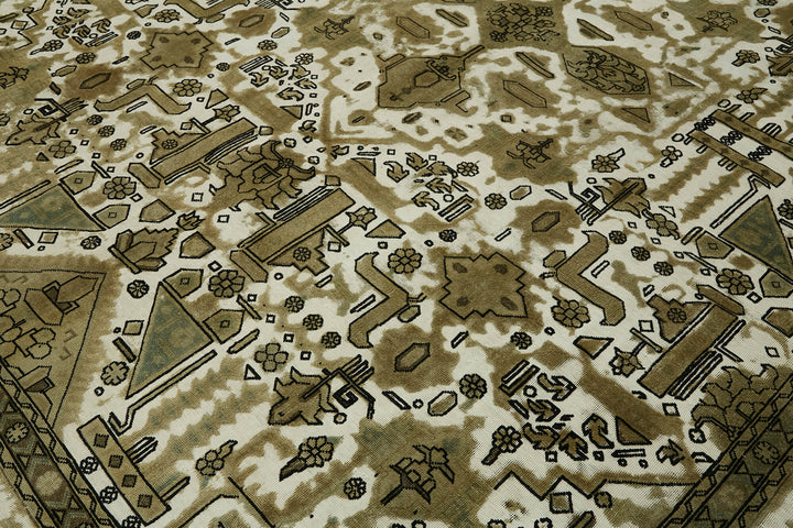 9x12 Beige Vintage Large Area Rug - 44141