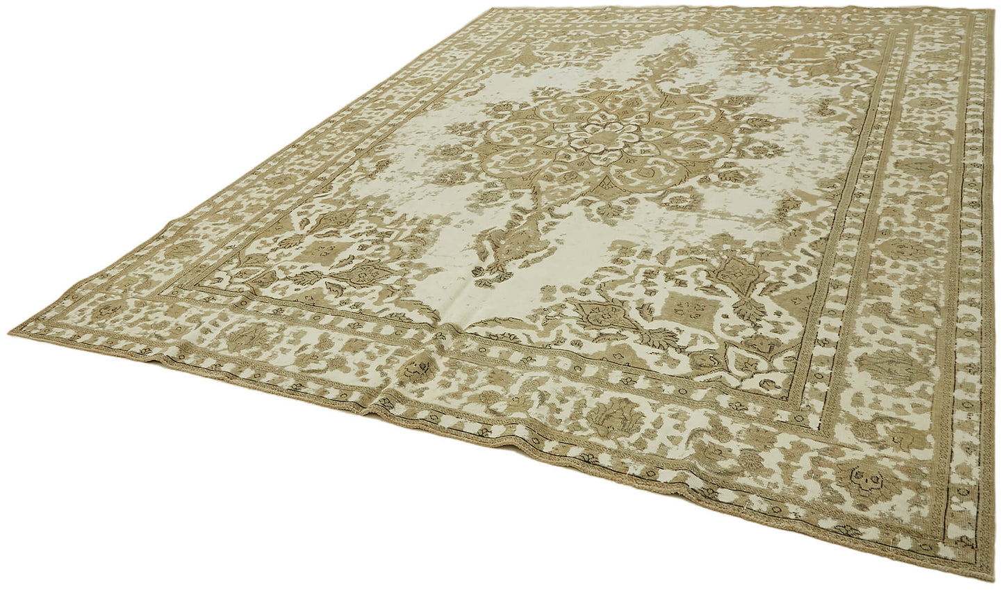 10x12 Beige Vintage Large Area Rug - 44147