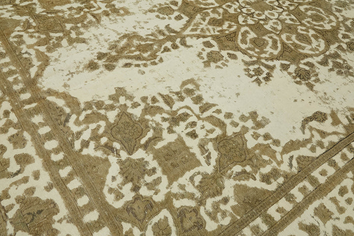 10x12 Beige Vintage Large Area Rug - 44147