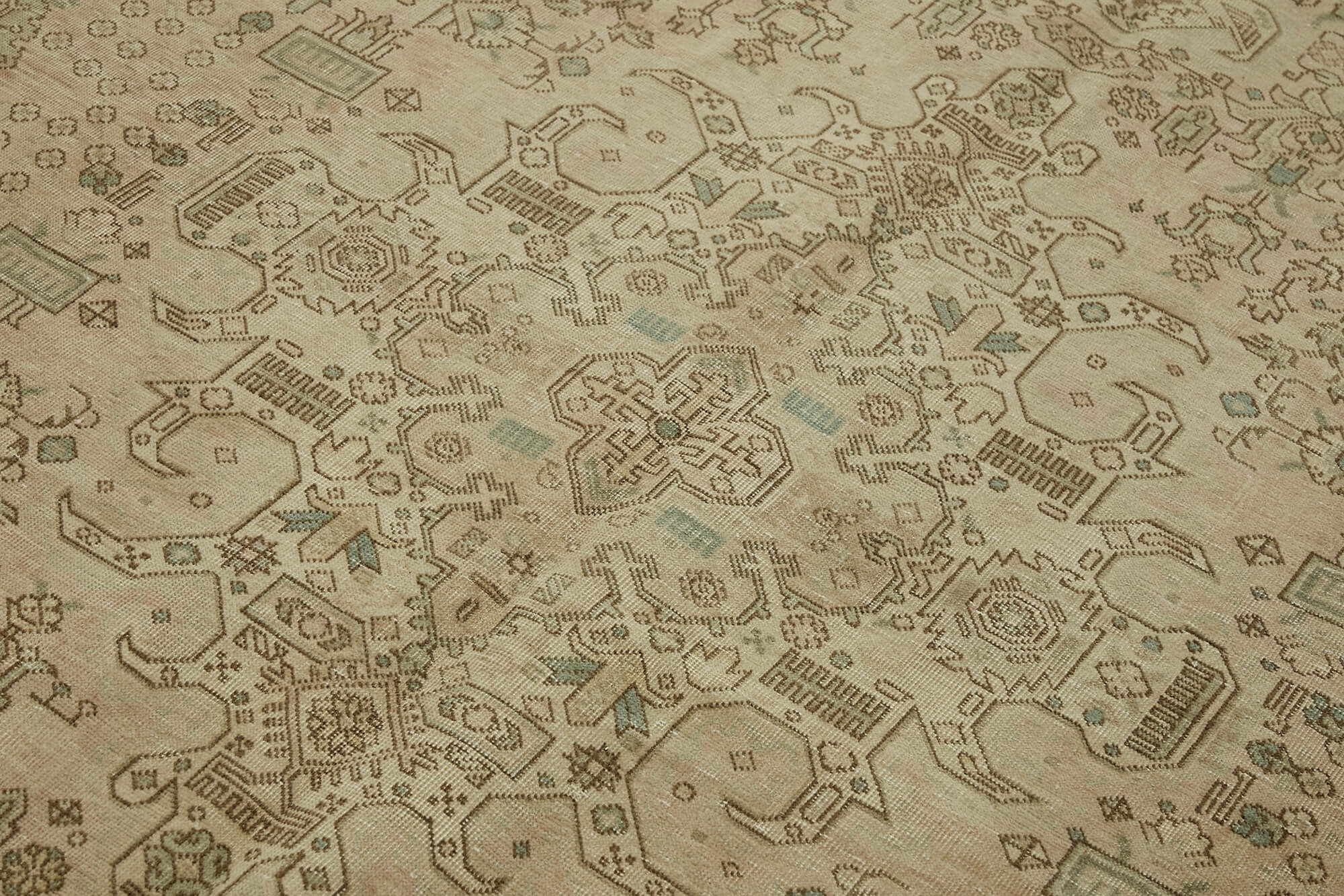 6x9 Beige Vintage Large Area Rug - 44148