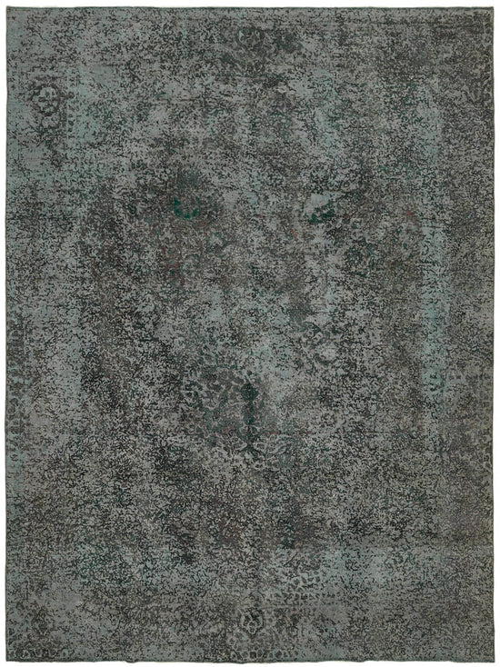 10x13 Grey Overdyed Large Area Rug - 44156