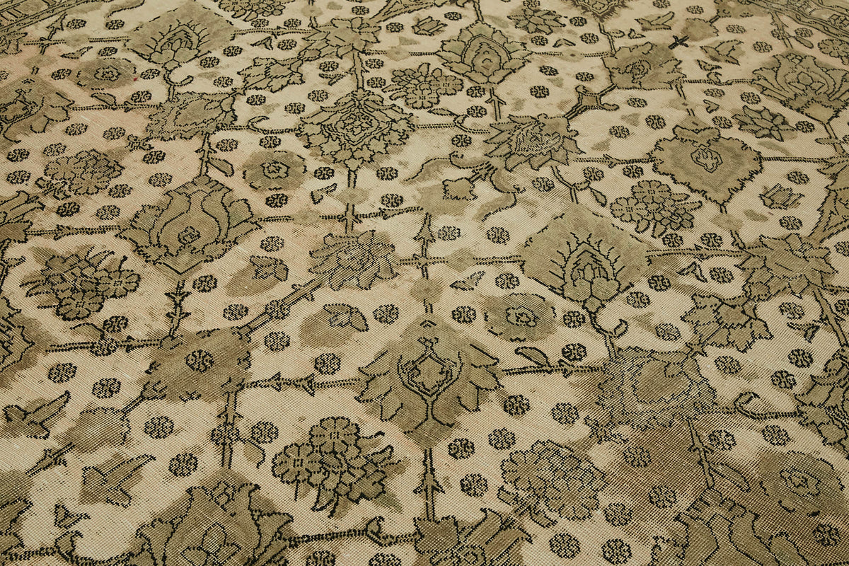 9x10 Beige Vintage Large Area Rug - 44158