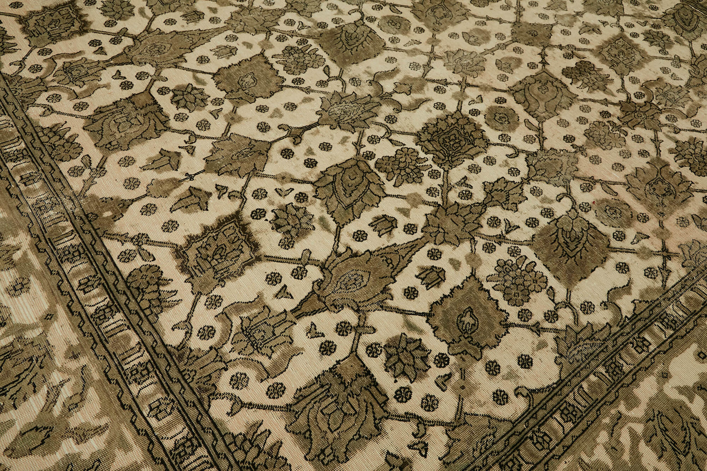 9x10 Beige Vintage Large Area Rug - 44158