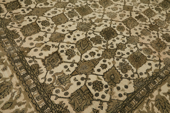 9x10 Beige Vintage Large Area Rug - 44158