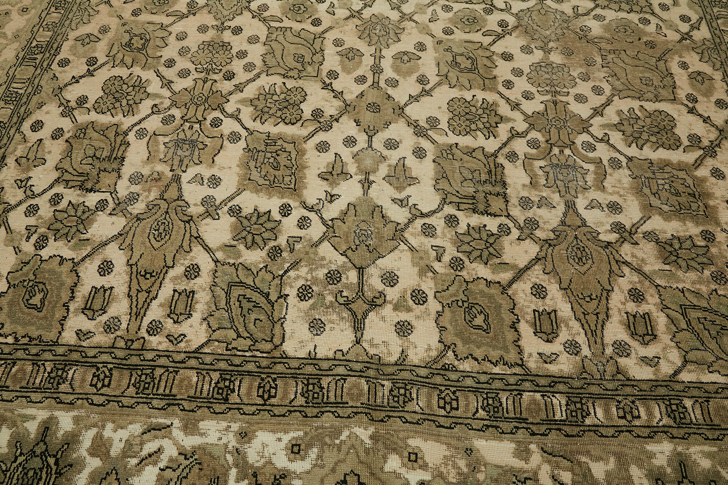 9x10 Beige Vintage Large Area Rug - 44158