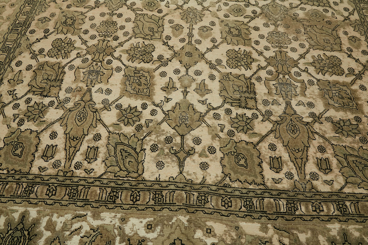 9x10 Beige Vintage Large Area Rug - 44158